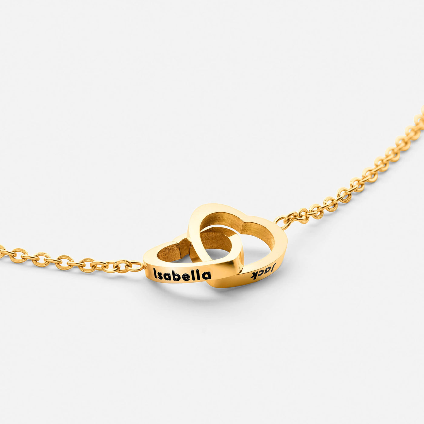 Gepersonaliseerde Dubbele Hartketting