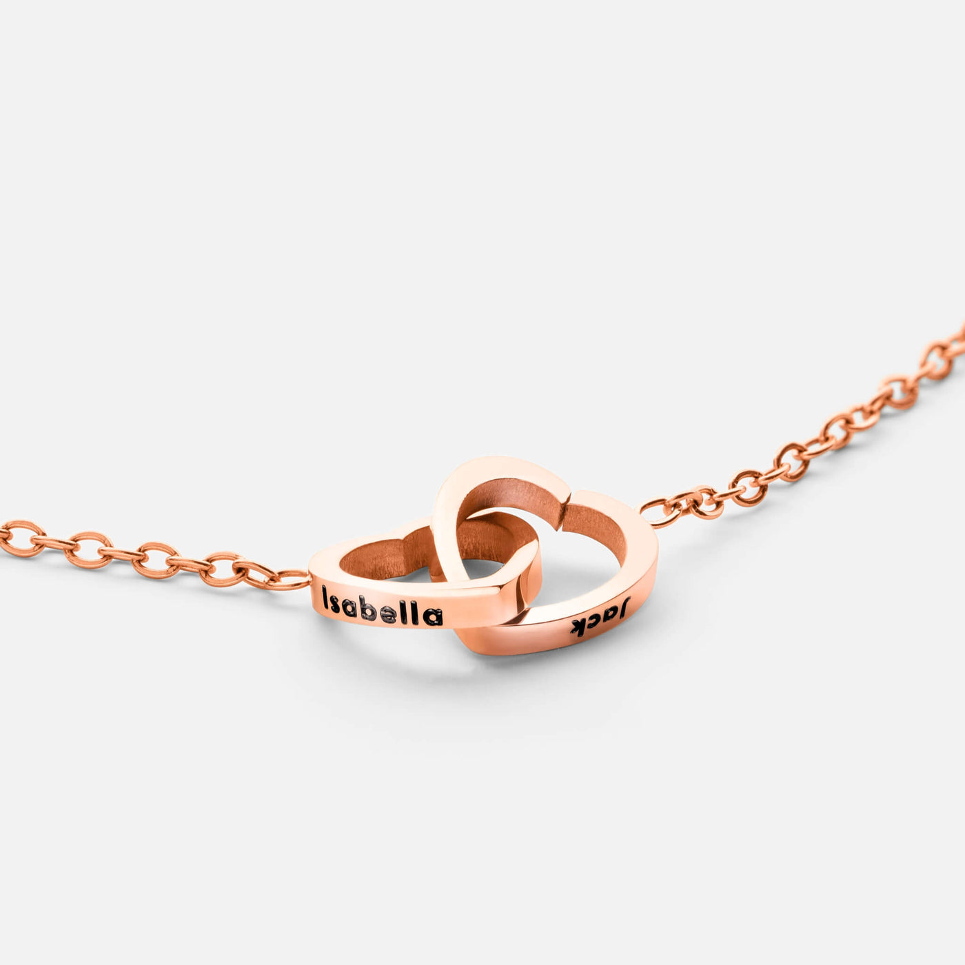 Gepersonaliseerde Dubbele Hartketting