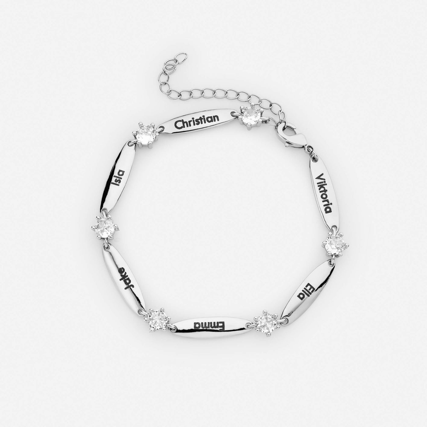 Personalized Bars Crystal Bracelet