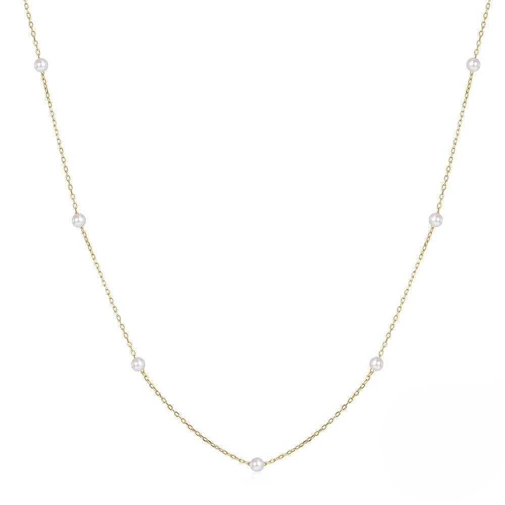 Ivy Pearl Necklace 18k Gold Plated
