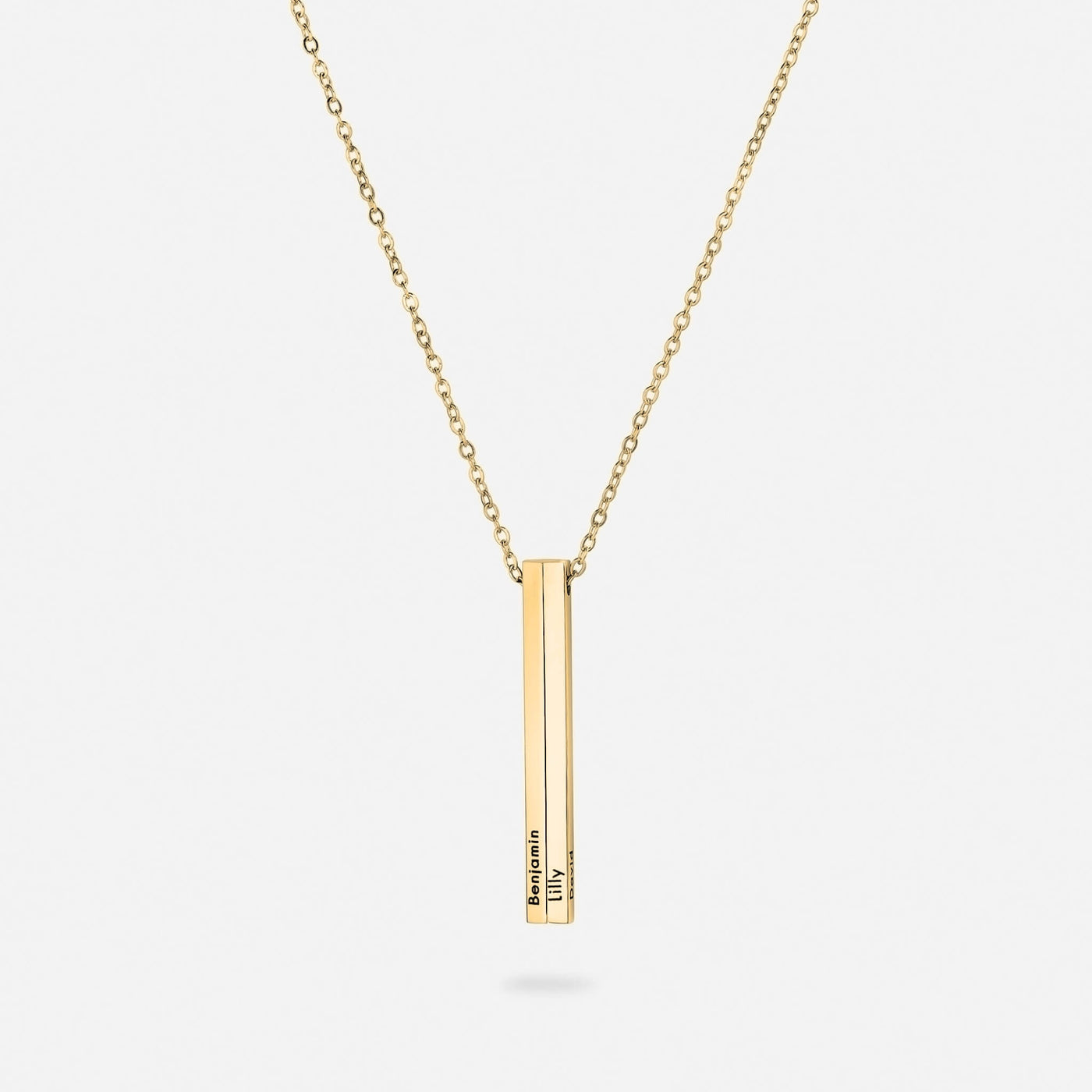 Gepersonaliseerde Verticale Naamketting