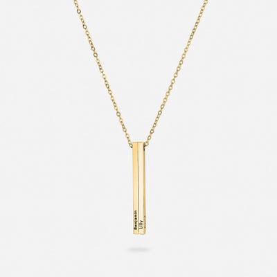Gepersonaliseerde Verticale Naamketting