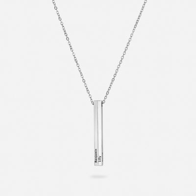 Gepersonaliseerde Verticale Naamketting