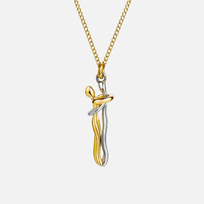 Hug Necklace - Solid Gold