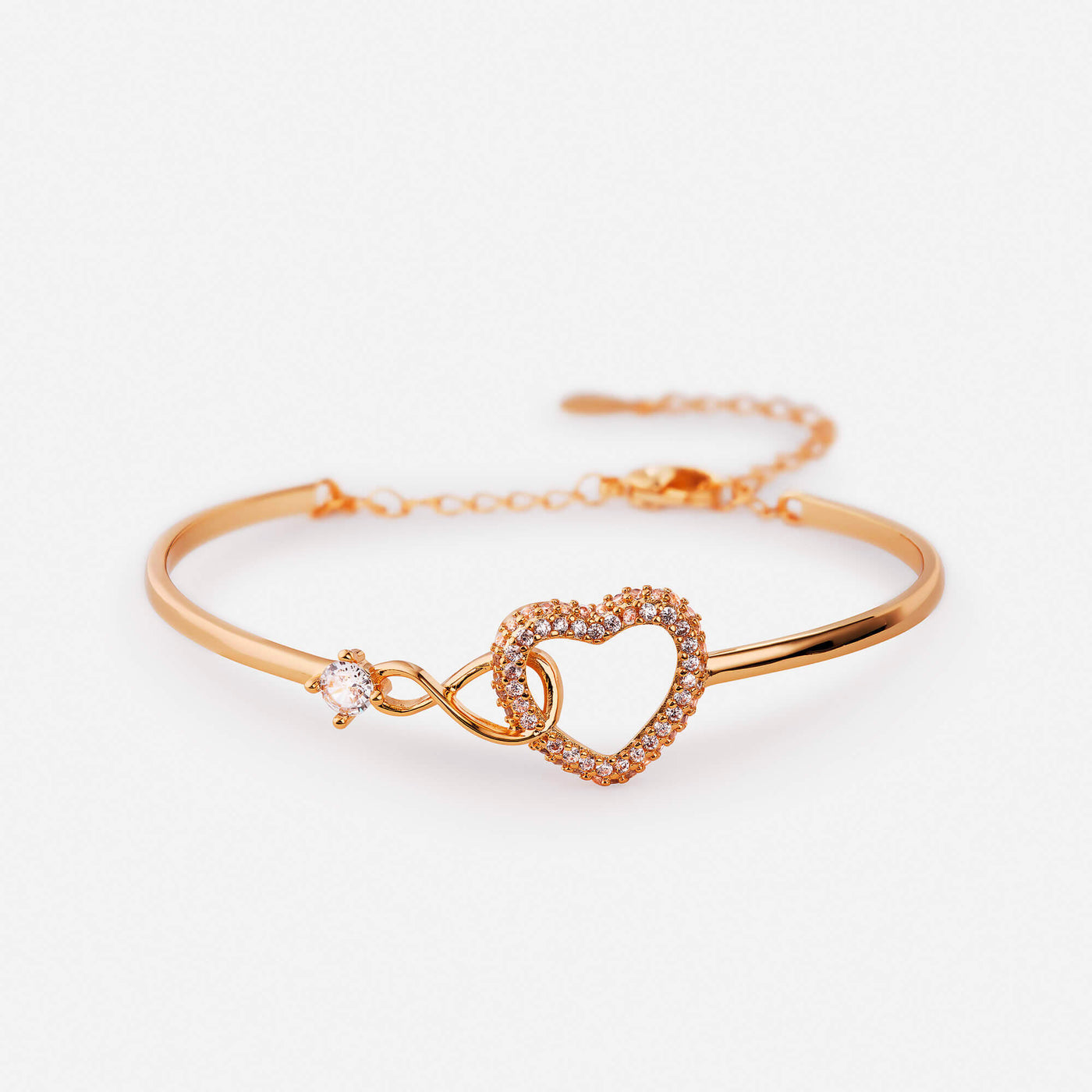 Rose Gold Infinity Love Bracelet