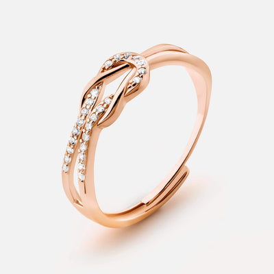 Knotenring Roségold