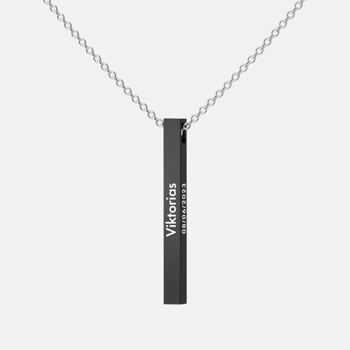 Personaliserat Brickhalsband Noir